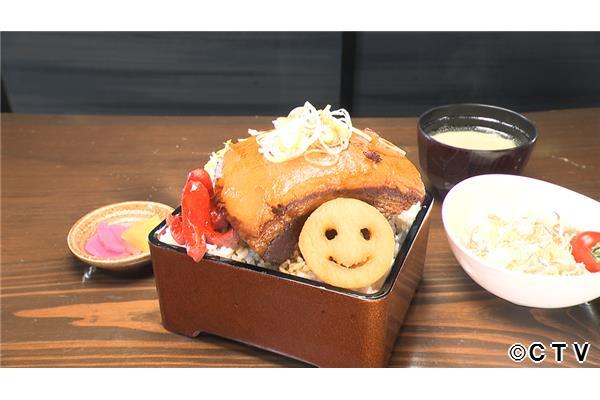 オモウマい店🈑【富山】トロトロ巨大角煮＆盛り盛り焼き鳥重‼肉肉パニック食堂