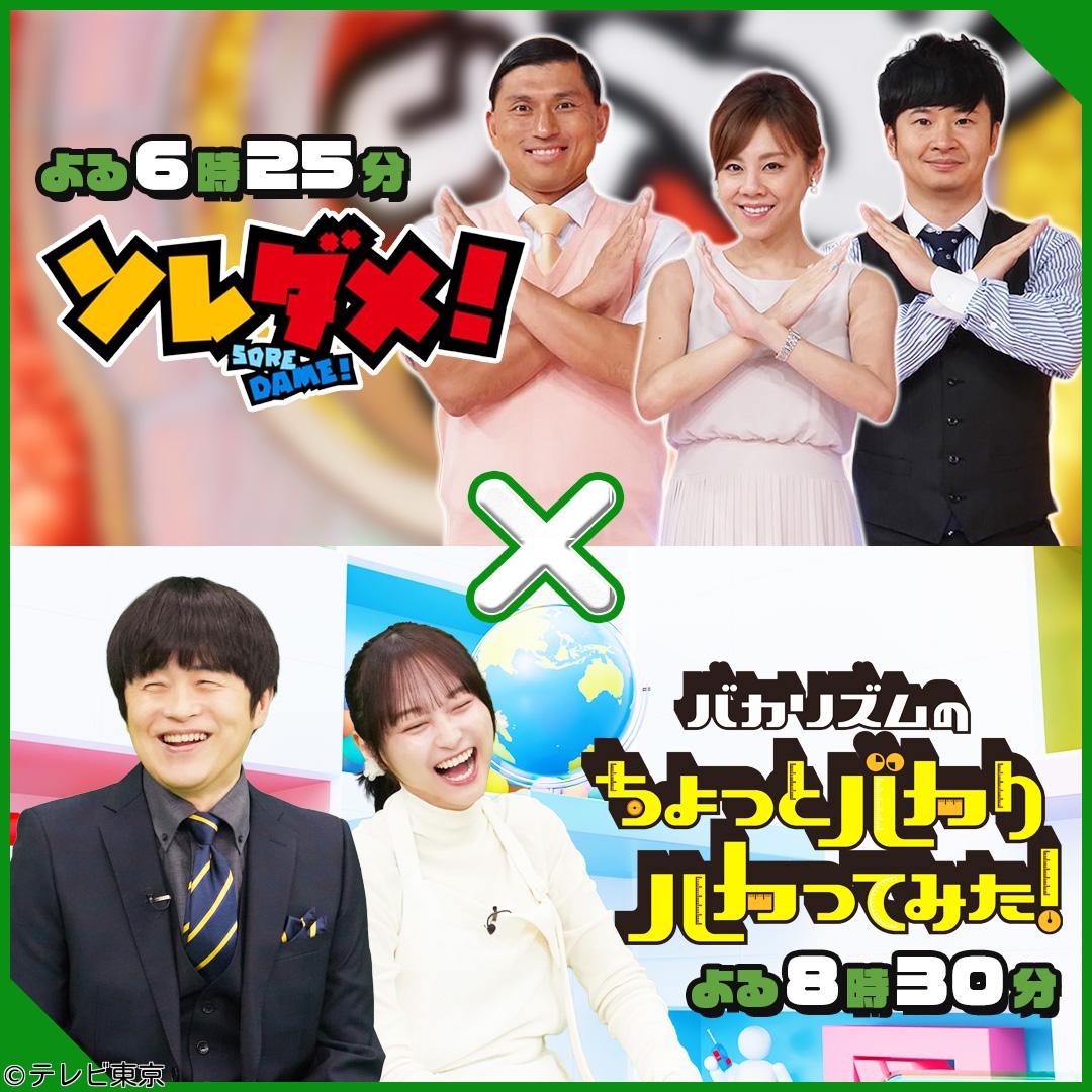 ソレダメ＆バカリ合体SP▼ソレダメ春悩み解決100円グッズ▼バカリ超過酷な学校密着🈑