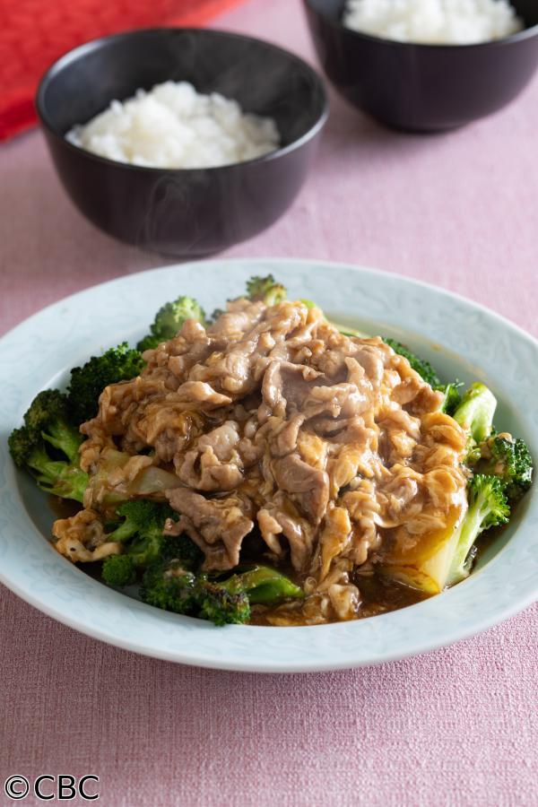 ３分クッキング🈑【蒸し焼きブロッコリーの肉玉あんかけ】