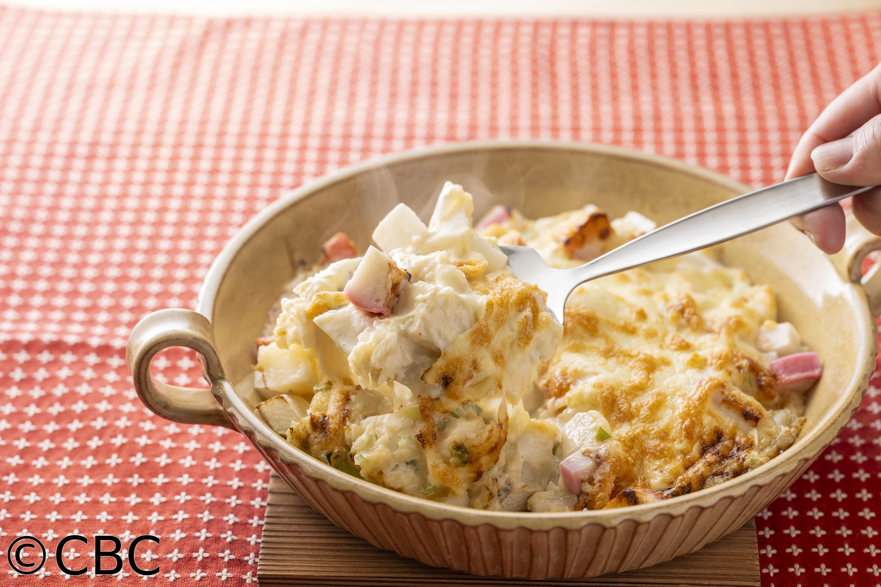 ３分クッキング🈑【もちと長芋のみそチーズ焼き】