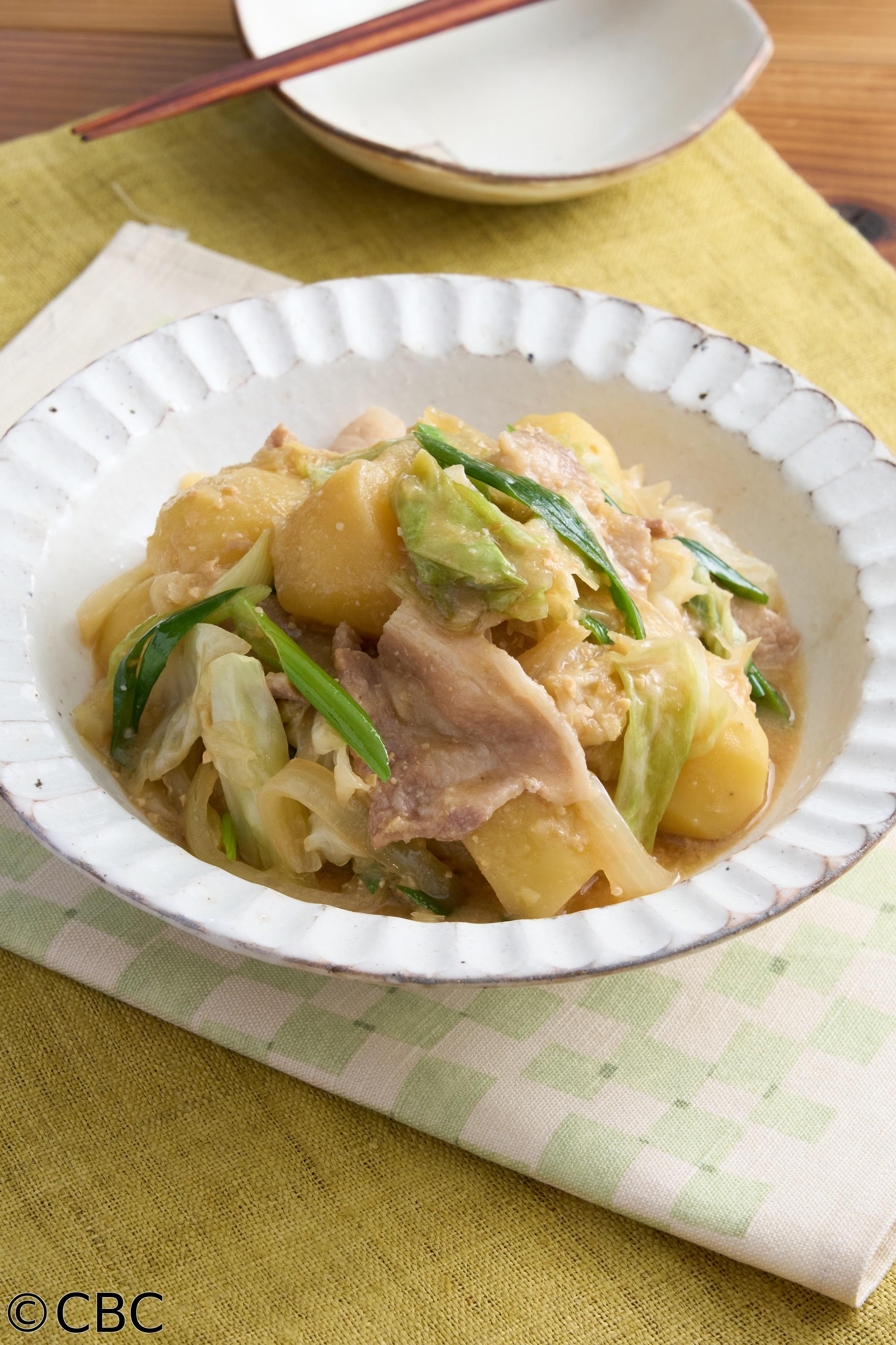 ３分クッキング🈑【みそバタキャベツ肉じゃが】