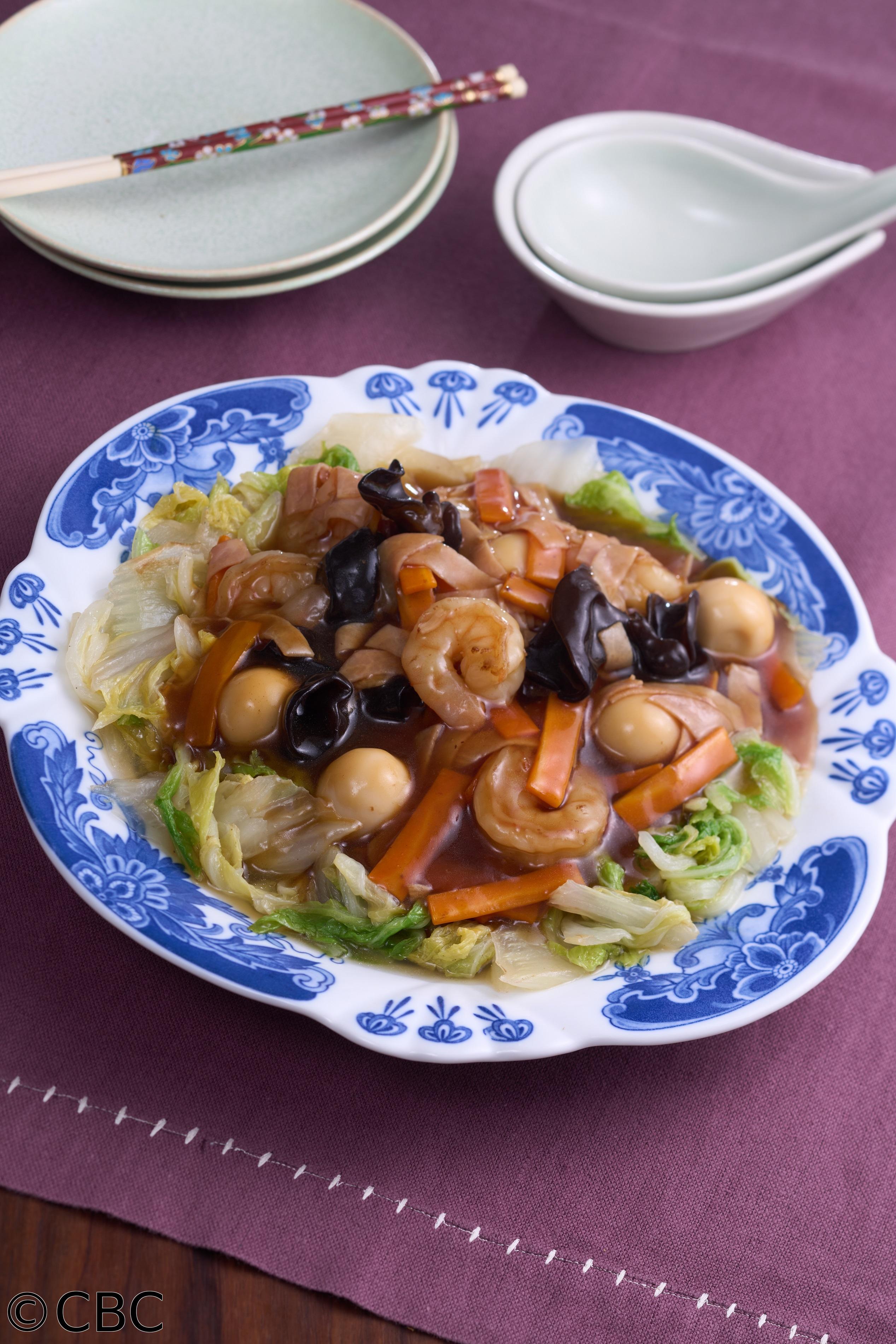 ３分クッキング🈑【たっぷり白菜にかける八宝菜】