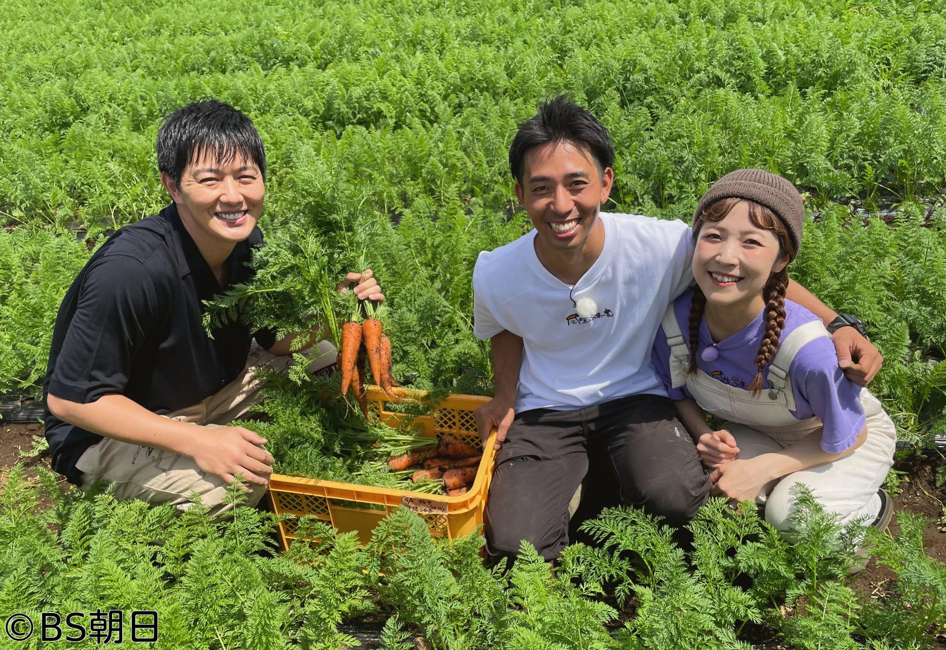 🈑工藤阿須加が行く 農業始めちゃいました　▽香り豊かなニンジンで金賞受賞