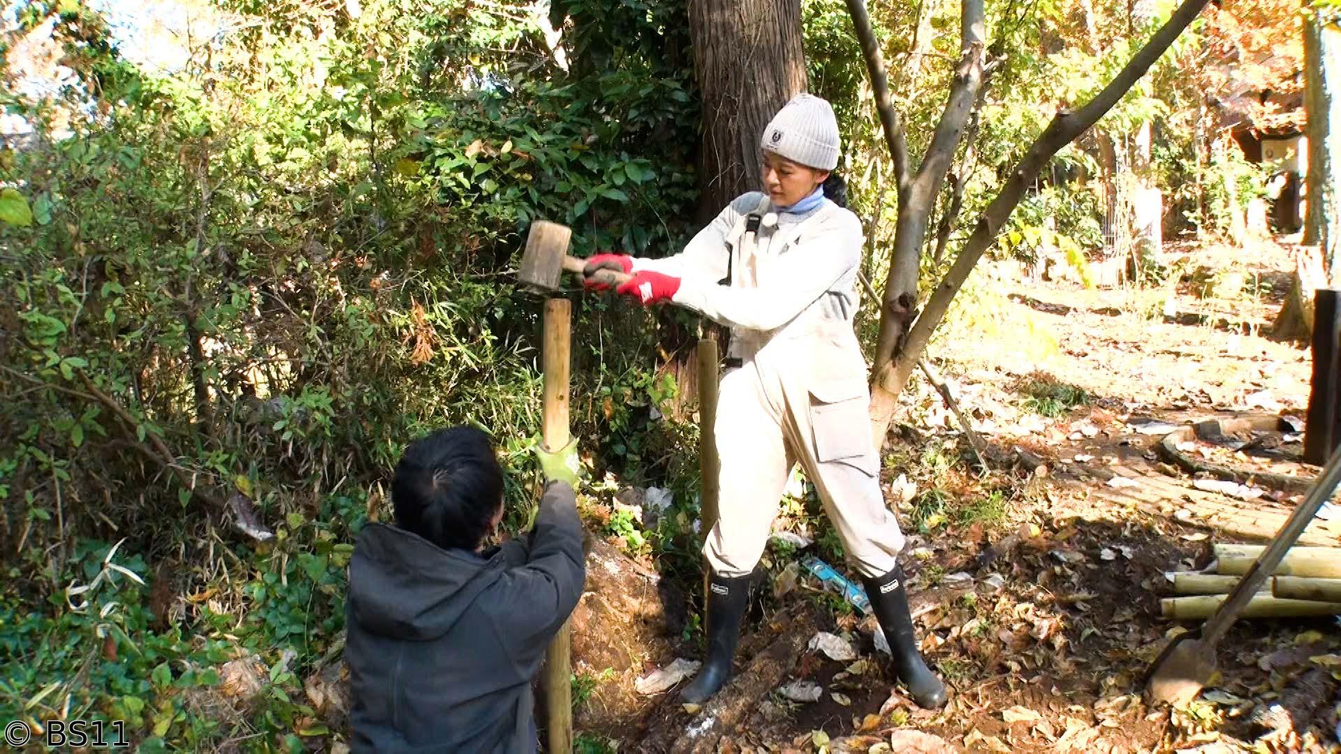 黒谷友香、お庭つくります　アンコール　友の庭を囲む50ｍ外周柵づくり開幕！